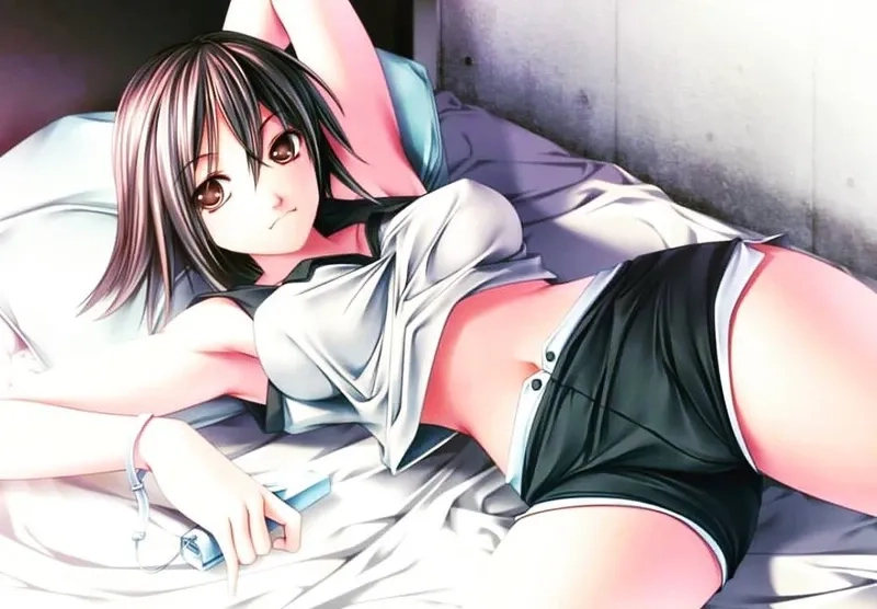 Hình ảnh anime girl dễ thương buồn thể hiện tâm trạng sâu lắng