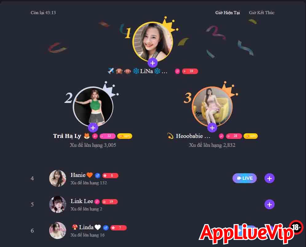Dàn idol xinh đẹp của up live